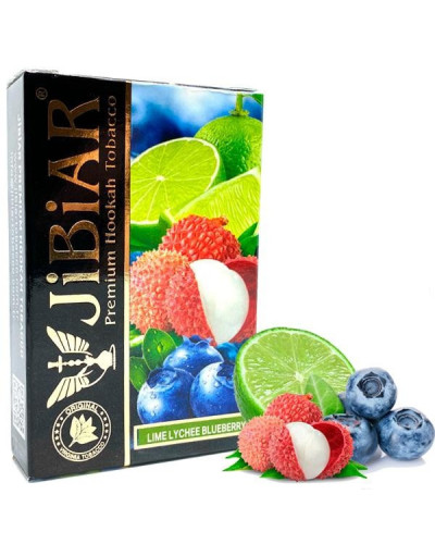 Табак для кальяна JiBiAR 50 гр Lime Lychee Blueberry (черника личи лайм)
