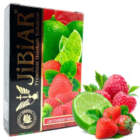 Табак для кальяна  JiBiAR 50 гр Lime Strawberry Raspberry (лайм полуниця малина)