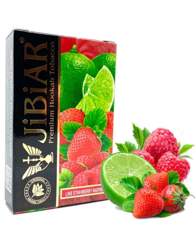 Табак для кальяна JiBiAR 50 гр Lime Strawberry Raspberry (лайм клубника малина)
