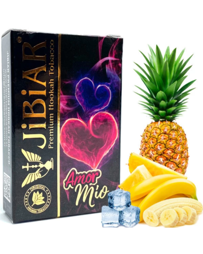 Табак для кальяна JiBiAR 50 гр Amor Mio (ананас банан лед)