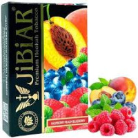 Табак для кальяна  JiBiAR 50 гр Raspberry Peach Blueberry (малина чорниця персик)