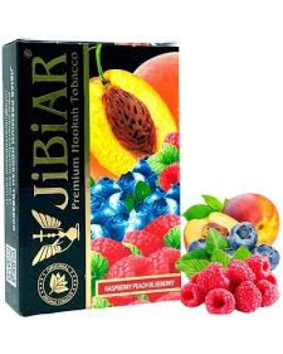 Табак для кальяна JiBiAR 50 гр Raspberry Peach Blueberry (малина черника персик)