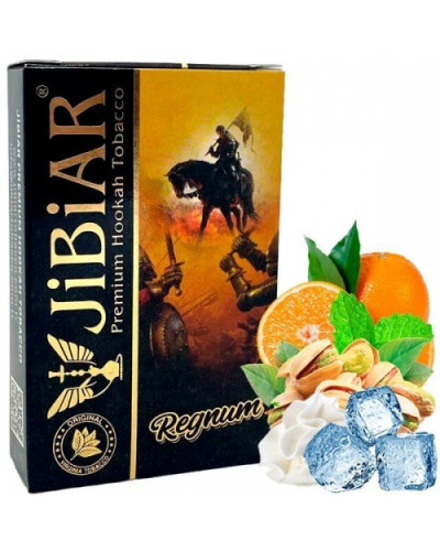 Табак для кальяна JiBiAR 50 гр Regnum (апельсин лед мята сливки фисташка)