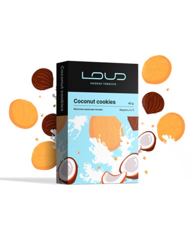 Табак для кальяну LOUD Medium 40 гр Coconut cookies (Кокосове печиво)