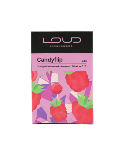 Табак для кальяна LOUD Medium 40 гр Candyflip (Холодный малиновый леденец)