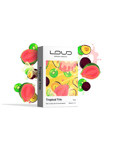 Табак для кальяну LOUD Lite 50 гр Tropical trio (Гуава ківі маракуйя)