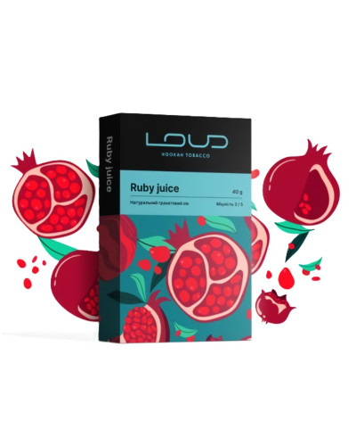 Табак для кальяну LOUD Medium 40 гр Ruby juice (Гранатовий сік)