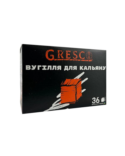 УГОЛЬ ОРЕХОВЫЙ GRESCO 0,5 КГ (36 КУБИКОВ) 25 ММ