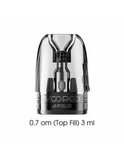 Картридж VooPoo Argus Top Fill, об'єм 3 мл, опір 0.7 ОМ