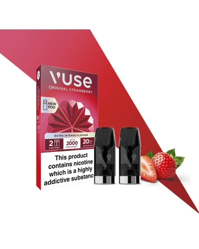 Картриджі VUSE Extra Intense Flavour Pods 20 мг (2%) Original Strawberry (полуниця)