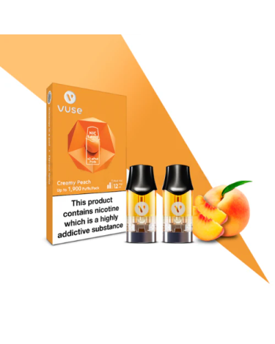 Картриджи VUSE 12 мг (1,2%) Creamy Peach (вершки персик)