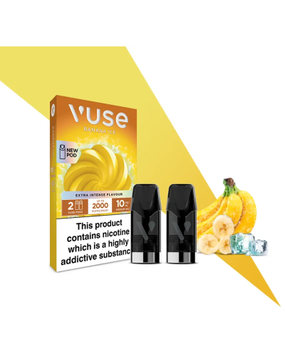 Картриджи VUSE Extra Intense Flavour Pods 10 мг (1%) Banana ice (Банан лед)