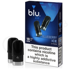 Картриджи Blu 2.0 18 мг Blueberry Ice (черника лёд)