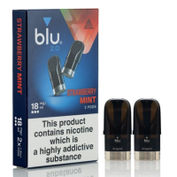 Картриджи Blu 2.0 18 мг Strwaberry mint (клубника мята)