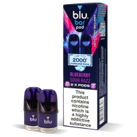 Картриджі Blu Bar Pod Blueberry Sour Razz (Чорниця Кисла Малина) 20мг