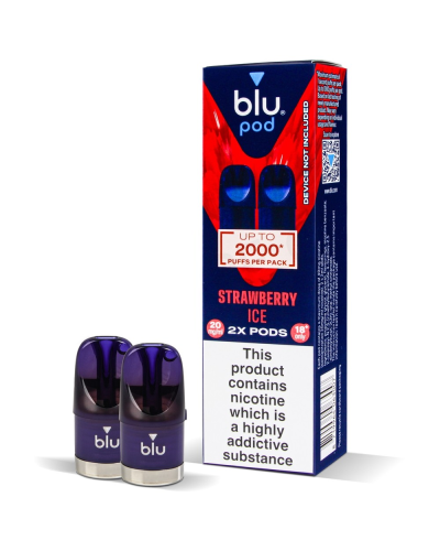 Картриджи Blu Bar Pod Strawberry Ice (Клубника лед) 20мг