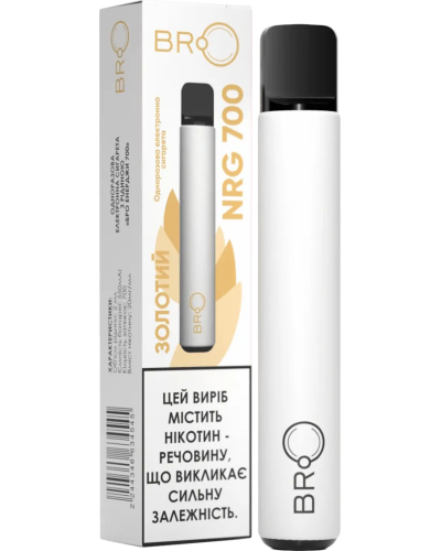 Одноразка BRO Energy 700 Золотой (Табак)