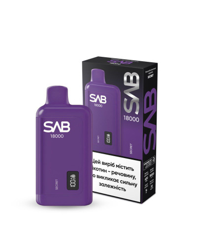 Одноразка SAB 18000 Secret (виноградная жвачка)