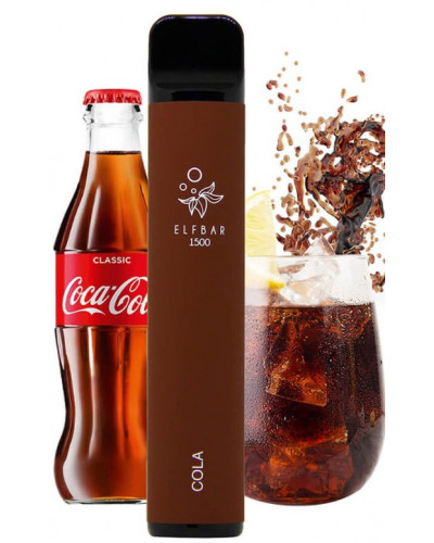 Одноразка ELF BAR 1500 "Cola" зі смаком Кола