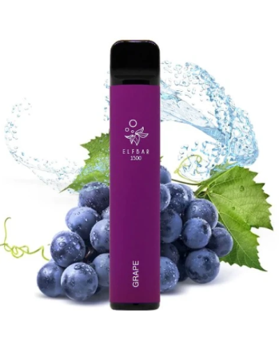 Одноразка ELF BAR 1500 "Grape" зі смаком виноград