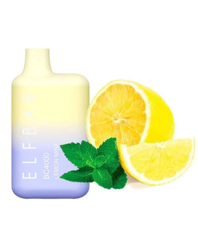 Одноразка ELF BAR BC 4000 "Lemon Mint" зі смаком лимон м'ята