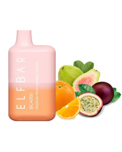 Одноразка ELF BAR BC 4000 "Passion Fruit Orange Guava" зі смаком маракуйя апельсин гуава