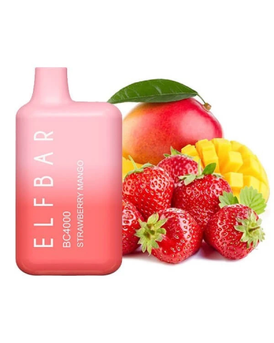 Одноразка ELF BAR BC 4000 "Strawberry Mango" зі смаком полуниця манго