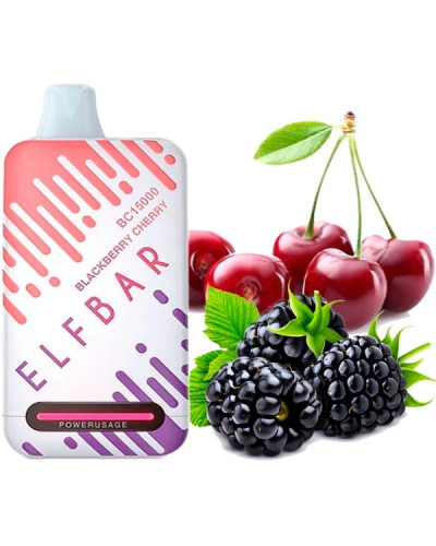 Одноразка ELF BAR BC 15000 затяжек "Blackberry Cherry" со вкусом ежевика вишня