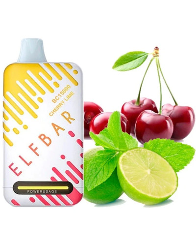 Одноразка ELF BAR BC 15000 затяжок "Cherry Lime" зі смаком вишня лайм