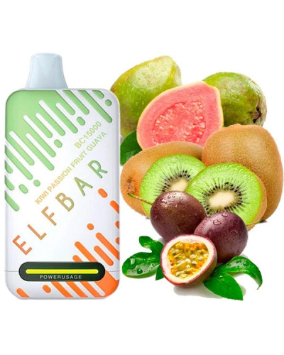 Одноразка ELF BAR BC 15000 затяжек "Kiwi passion fruit guava" со вкусом киви маракуйя гуава