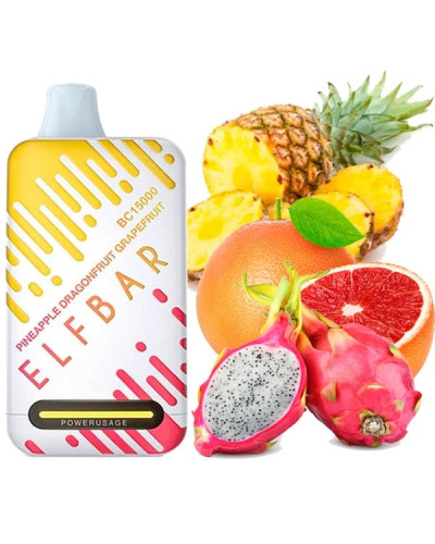 Одноразка ELF BAR BC 15000 затяжек "Pineapple dragonfruit grapefruit" со вкусом ананас драгонфрукт грейпфрут