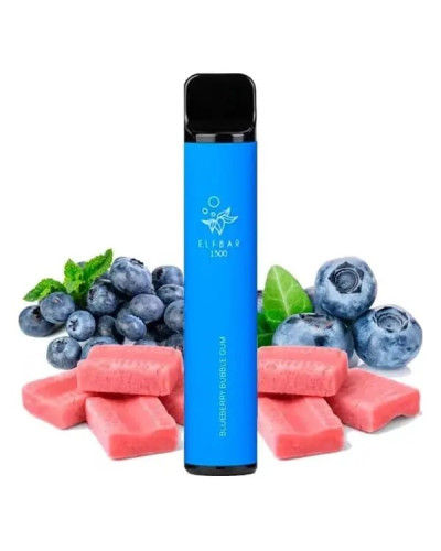 Одноразка ELF BAR 1500 "Blueberry Bubble Gum" со вкусом черничная жвачка