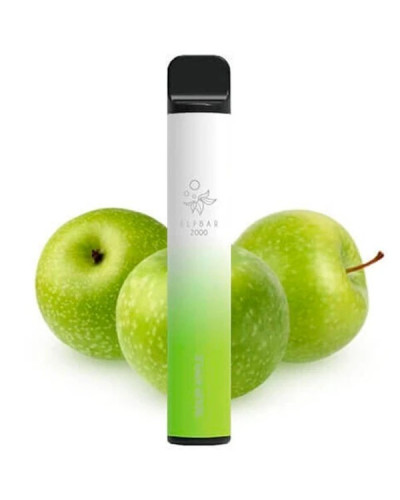 Одноразка ELF BAR 2000 "Sour Apple" зі смаком кисле яблуко