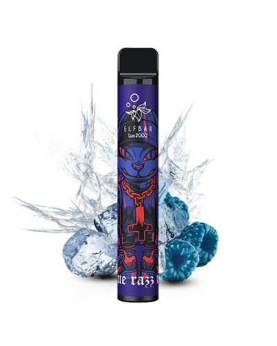 Одноразка ELF BAR Lux 2000 "Blue Razz Ice" зі смаком чорниця малина лід