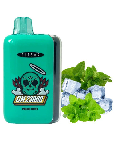 Одноразка ELF BAR GH 23000 "Polar Mint" зі смаком солодка м'ята
