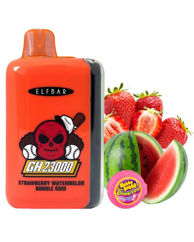 Одноразка ELF BAR GH 23000 "Strawberry Watermelon Bubble Gum" зі смаком полуниця кавун жуйка