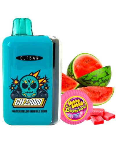 Одноразка ELF BAR GH 23000 "Watermelon Bubble Gum" зі смаком кавун жуйка