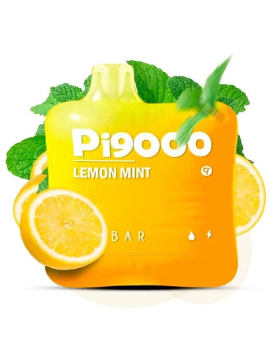 Одноразка ELF BAR Pi 9000 затяжок "Lemon Mint" зі смаком лимон м'ята
