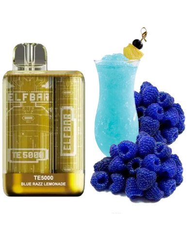 Одноразка ELF BAR TE5000 затяжок "Blue Razz Lemonade" зі смаком блакитна малина лимонад