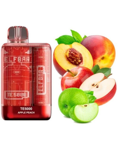 Одноразка ELF BAR TE5000 затяжек "Apple Peach" со вкусом яблоко персик