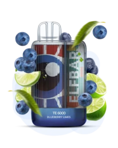 Одноразка Elf Bar TE6000 Blueberry Lime (черника лайм)
