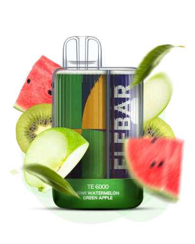 Одноразка Elf Bar TE6000 Kiwi Watermelon Green Apple (киви арбуз зеленое яблоко)
