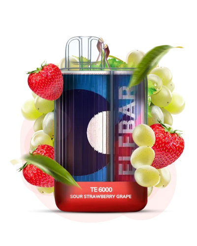 Одноразка Elf Bar TE6000 Sour Strawberry Grape (кислая клубника виноград)