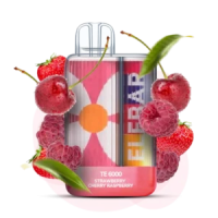 Одноразка Elf Bar TE6000 Strawberry Cherry Raspberry (клубника вишня малина)