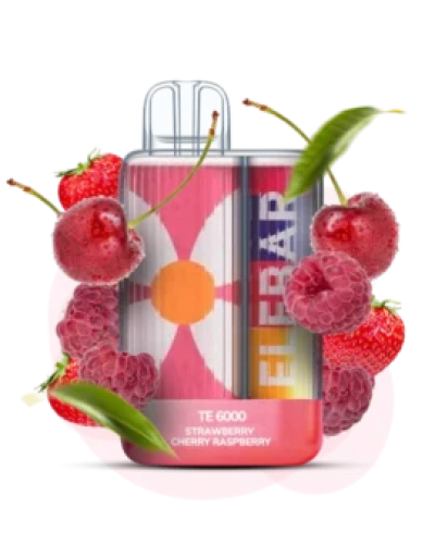 Одноразка Elf Bar TE6000 Strawberry Cherry Raspberry (клубника вишня малина)