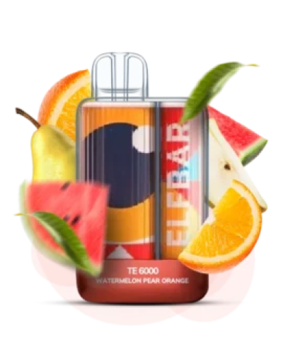 Одноразка Elf Bar TE6000 Watermelon Pear Orange (арбуз груша апельсин)