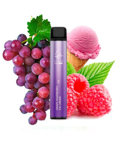 Одноразка ELF BAR 1500 Ultra "Grape Raspberry Ice Cream" со вкусом виноград малина мороженое