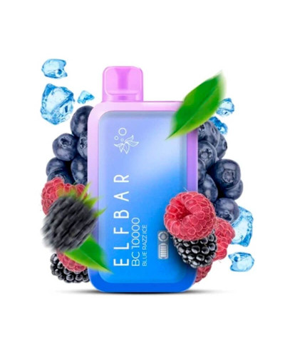 Одноразка ELF BAR BC 10000 затяжок "Blue Raz Ice" зі смаком блакитна малина лід
