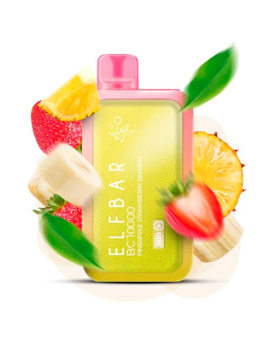 Одноразка ELF BAR BC 10000 затяжок "Pineapple Strawberry Banana" зі смаком ананас полуниця банан