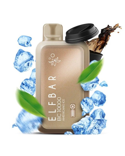 Одноразка ELF BAR BC 10000 затяжок "Americano Ice" зі смаком кави